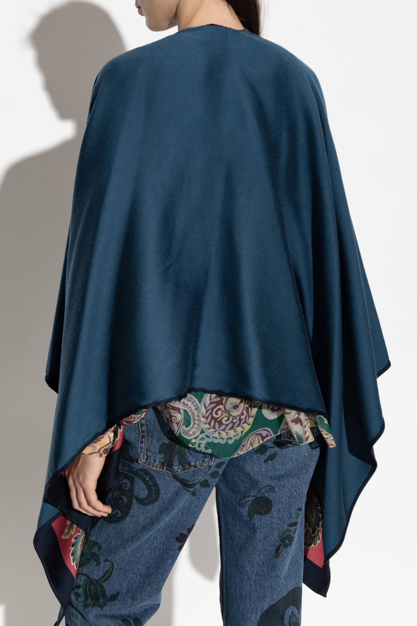 【極美品】 ETRO ポンチョ ウール アルパカ 花柄 Etro Poncho with floral motif | Women's | Vitkac